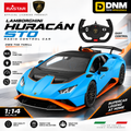 1:14 RC Sports Car Blue & Orange | Steering Wheel Remote
