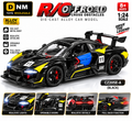 CZ205E-A BLACK 1:24 Black GT Racing Die-Cast Alloy Car Model | Pull Back