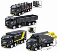 TRK-6W-BLK-001 6-Wheel Construction Toy Truck | Cargo & Utility Vehicle