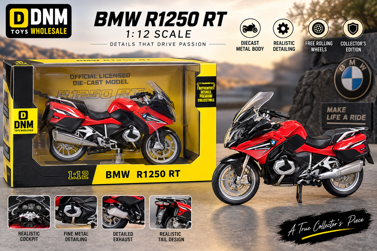 1:12 R1250 RT Diecast Motorcycle Model Red | DNM Toys