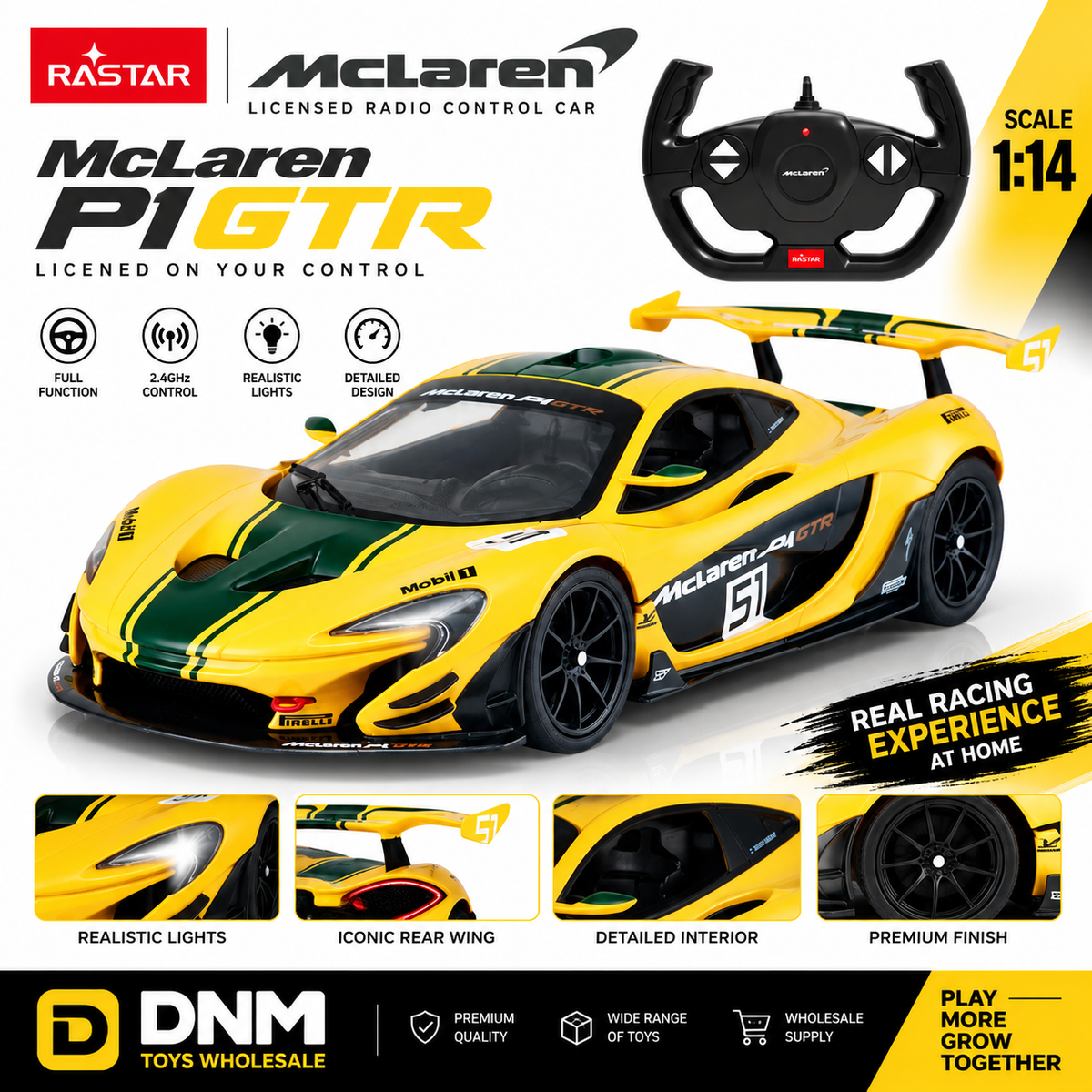 RASTAR McLaren P1 GTR 1:14 Scale RC Racing Car
