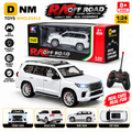 CZ125E-WHT-124 - 1:24 White RC SUV Toy Car | Alloy Body, LED Lights & Rubber Tires