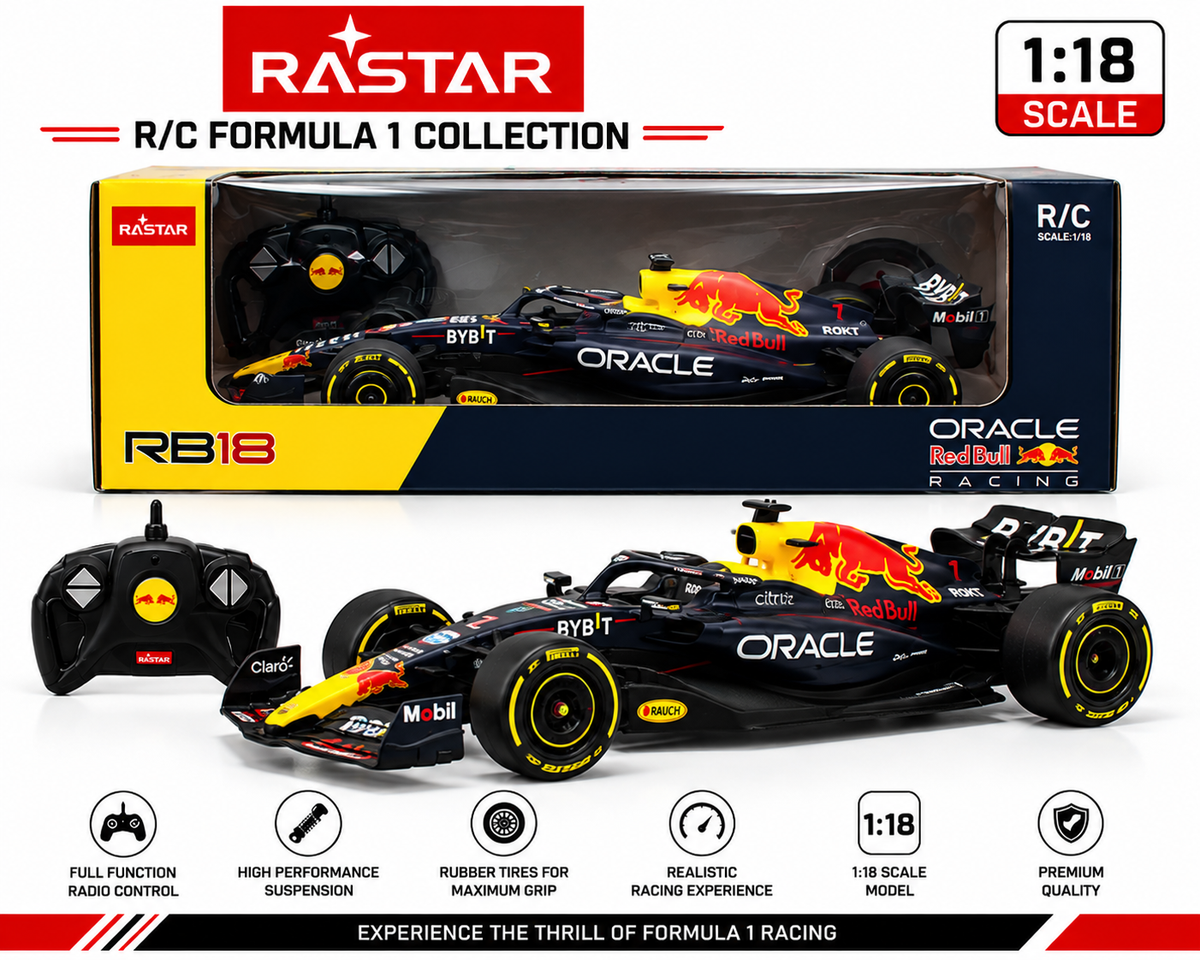 1:18 Scale RC Formula 1 Racing Car | RASTAR RB18