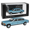 MB-W123-BLUE = Mercedes-Benz W123 Blue 1:64 Scale Die-Cast Model Car – Classic Luxury Sedan