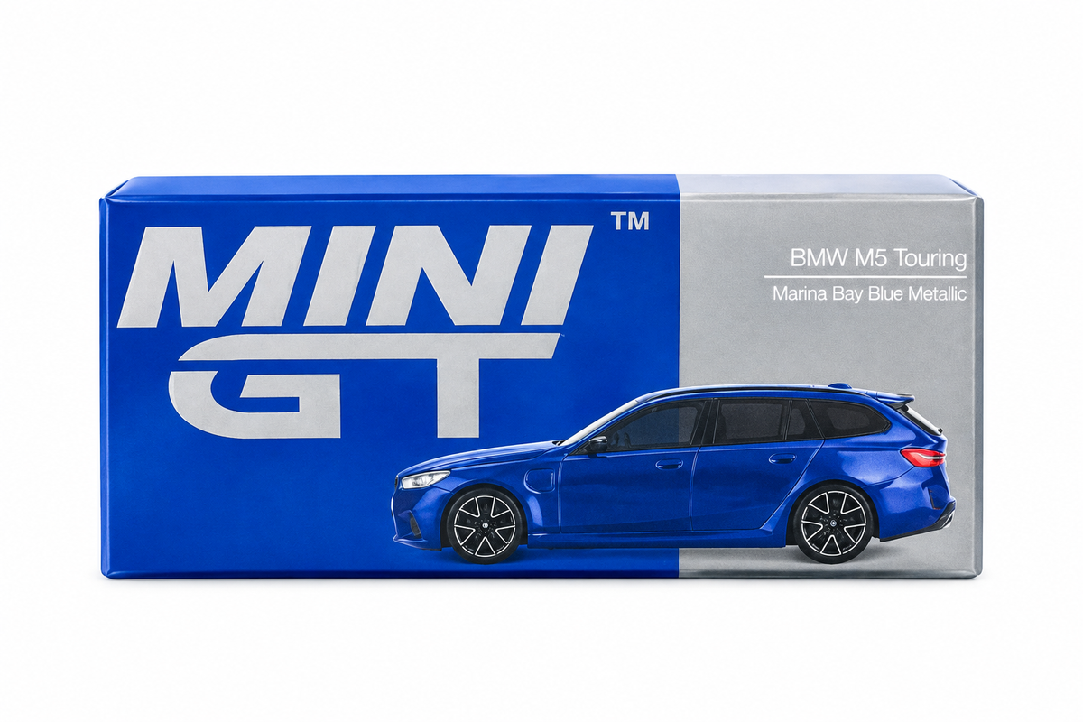 MINI GT BMW M5 Touring G99 Marina Bay Blue Metallic 1:64 Diecast Model Car #1080