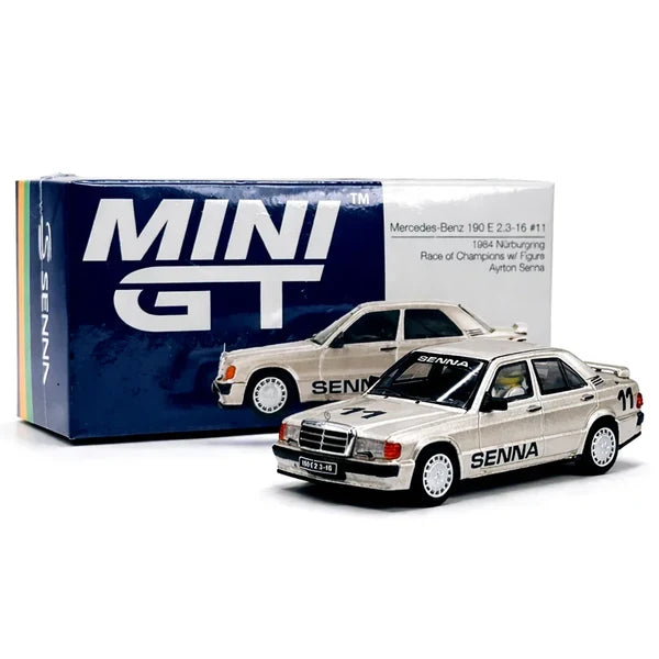 Mini GT Imported Code 1076 - Mercedes-Benz 190E 2.3-16 #11 – 1984 Nürburgring Race of Champions Ayrton Senna6