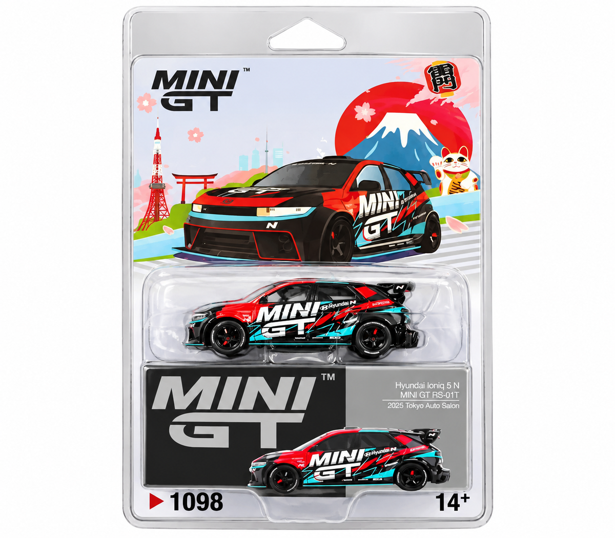 MGT-1098-HI5N-RS01T = MINI GT #1098 Hyundai Ioniq 5 N RS-01T 1:64 Diecast