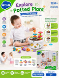Hola Explore Potted Plant Montessori Toy for Toddlers 12 Months+ – Fine Motor, Colour & Shape Learning Activity Set