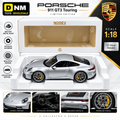 NRV-911GT3-18 - 1:18 Porsche 911 GT3 Touring 2025 Diecast Model Car – GT Silver Metallic Limited Edition