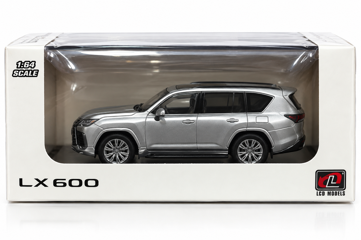 LCD-LX600-164-SILVER = Lexus LX 600 Silver 1:64 Diecast Model | LCD Models