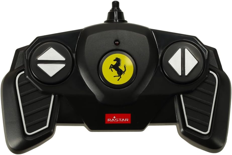 Rastar Ferrari FXK Evo 1:18 Scale RC Assembly Model Kit | DIY Plastic Sports Car with 2.4GHz Remote Control | Opening Doors & Rear Cooling Feature | Model Car for Collection & Display