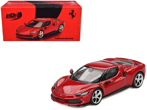BBR Models 1:64 Ferrari 296 GTB Red Diecast Car | Official Replica
