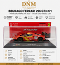 Bburago Ferrari 296 GT3 #71 Ð 24H Francorchamps 2023 | 1:43 Die-Cast Model Car