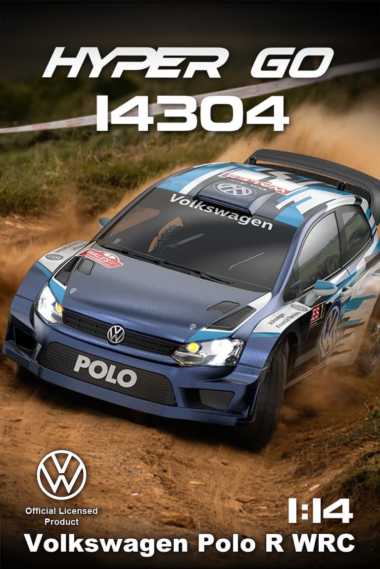 14304 Volkswagen Polo R WRC 1:14 Scale Brushless RC Rally Car – Official Licensed Model