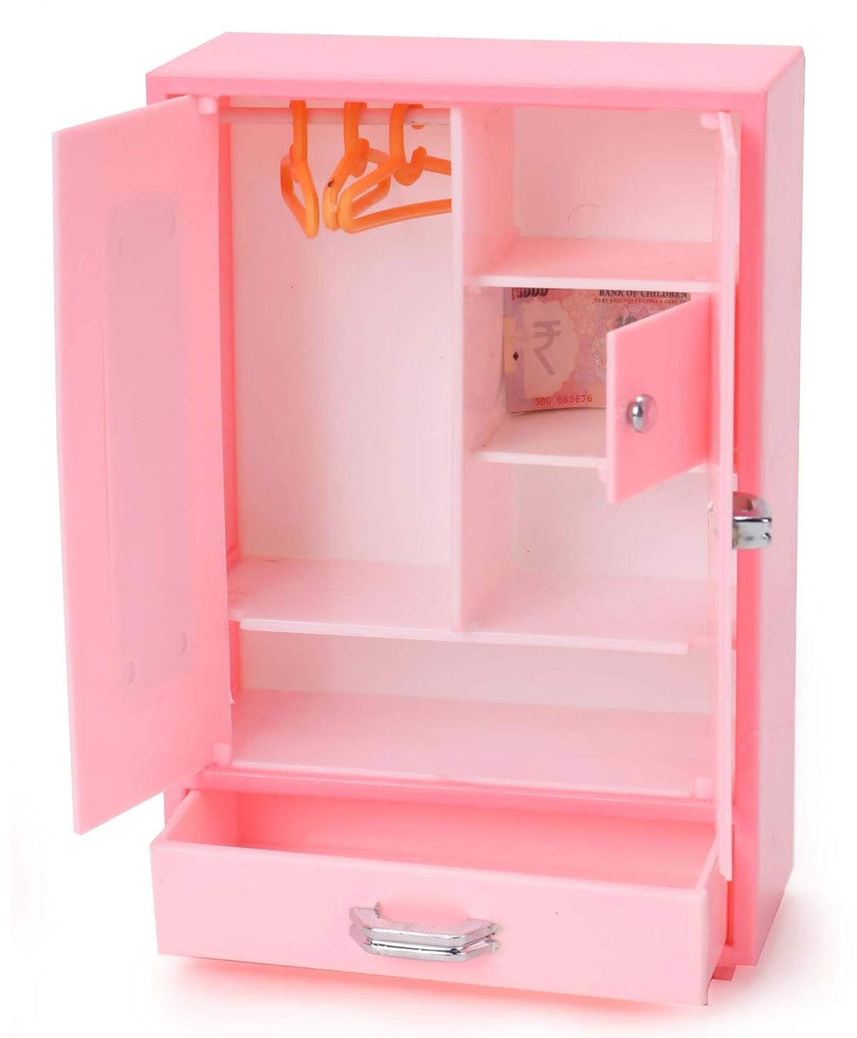 Storewell Toy for Kids. Best for Girls Toy Height : 15.5 cm (Wardrobe - Pink)