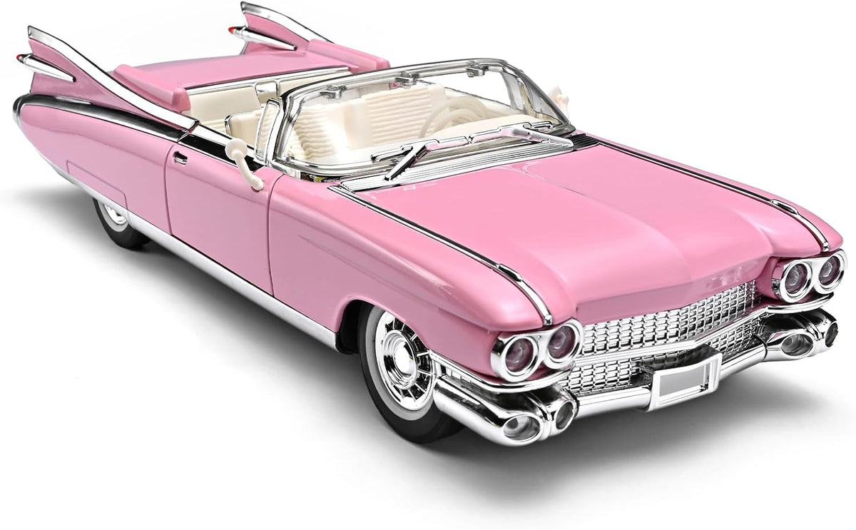 Cadillac Eldorado 1959 Convertible 1:24 Scale Classic Car Model – Red Vintage Diecast Collectible