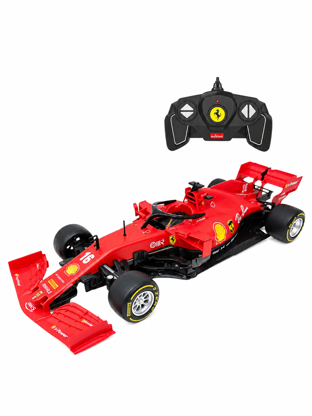 Rastar Ferrari SF1000 1:18 Scale RC Assembly Model Kit | DIY Plastic Formula 1 Racing Car with 2.4GHz Remote Control | Red F1 Model Car for Collection & Display