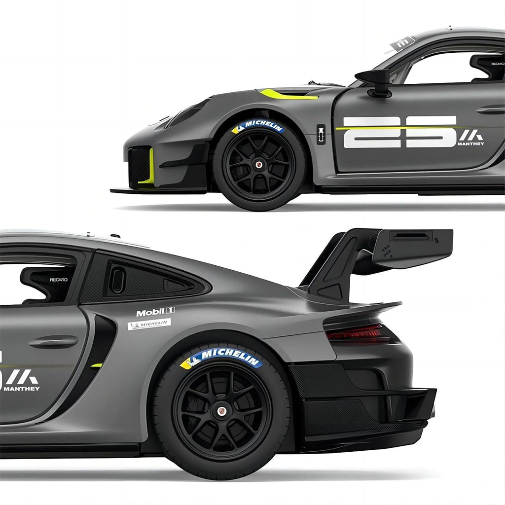 Rastar Porsche 911 GT2 RS Clubsport 25 1:18 Scale RC Assembly Model Kit | DIY Plastic Racing Car with 2.4GHz Remote Control | Porsche Model Car for Collection & Display
