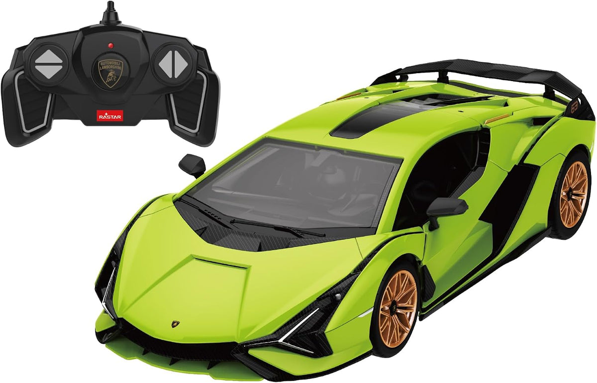 Rastar Lamborghini Sian FKP 37 1:18 Scale RC Assembly Model Kit | DIY Plastic Remote Control Sports Car with 2.4GHz R/C | Model Building Kit for Collection & Display