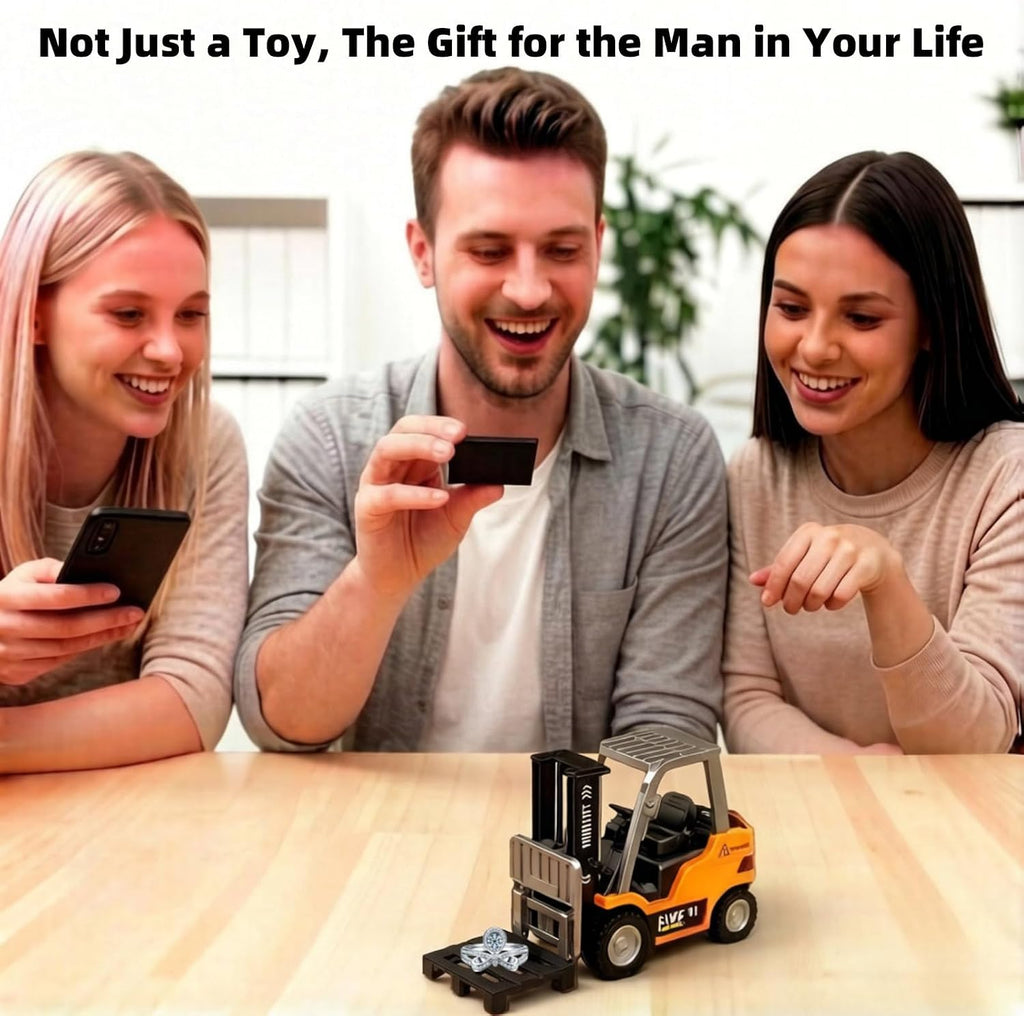 1:64 Die-cast alloy forklift model with remote/APP controls