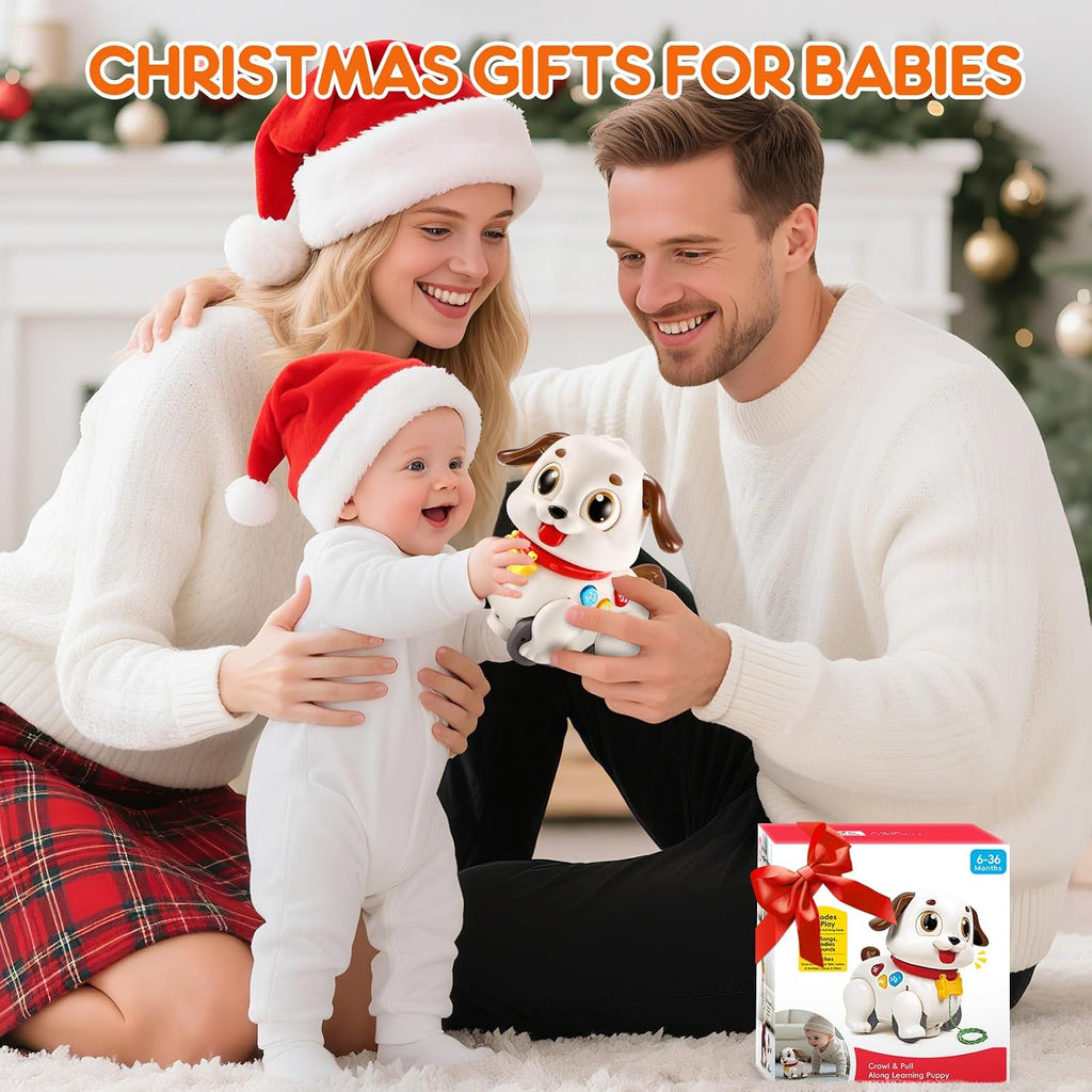 Hola Pull Along Learning Puppy 6–36 Months – Baby Toy with Lights, Music, Numbers & Shapes