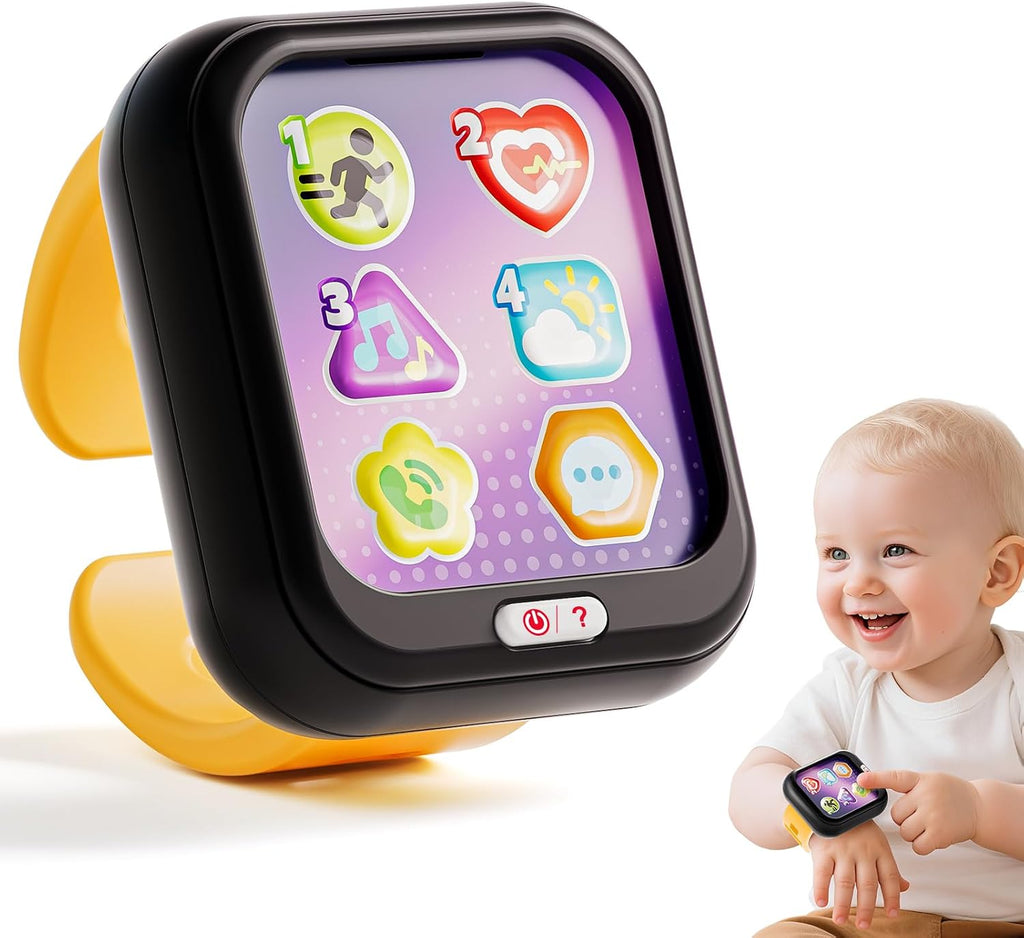 Hola Kids Learning Smartwatch Toy 12–60 Months – Pretend Play Sport Watch with Music, Sounds, Numbers & Shapes