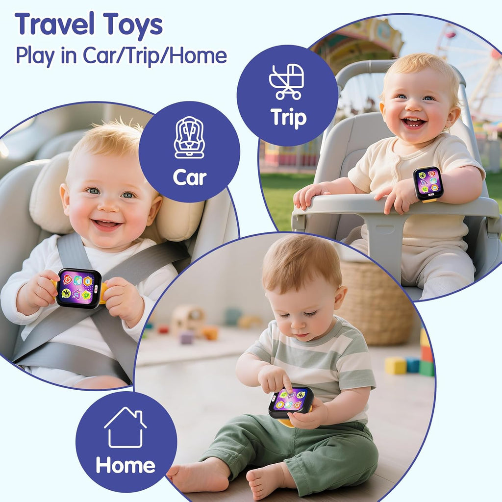 Hola Kids Learning Smartwatch Toy 12–60 Months – Pretend Play Sport Watch with Music, Sounds, Numbers & Shapes