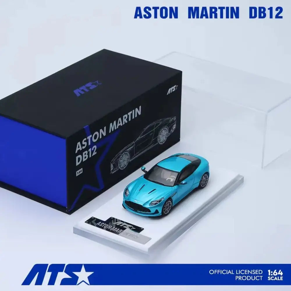 DB12-64-BLUE = Aston Martin DB12 1:64 Scale Model Car | ATX