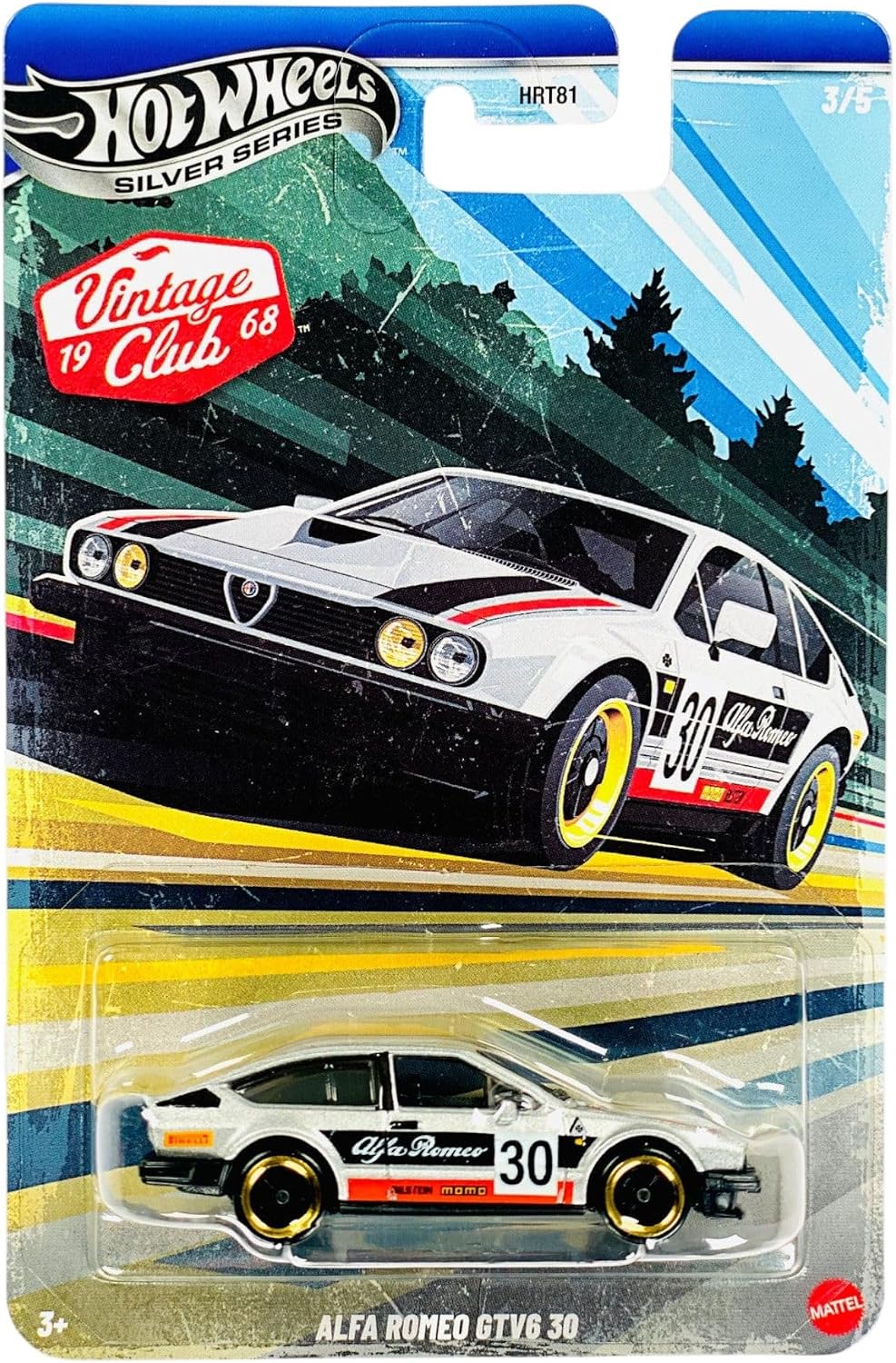 Hot Wheels Vintage Club '68 Silver Series Die-Cast Cars Set, 10-Pack HRT81-9C6J