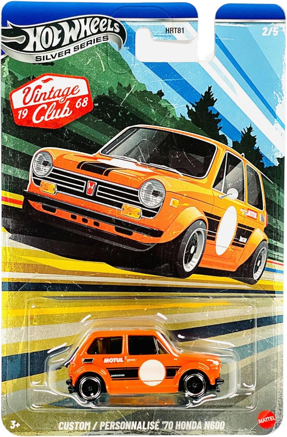 Hot Wheels Vintage Club '68 Silver Series Die-Cast Cars Set, 10-Pack HRT81-9C6J