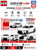 Tomica 100 Lexus IS 350 F Sport Diecast Premium Toy Car Model in 1:65 Scale