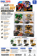 555-10A Alloy Deform Metal Boy 12 PCS Transforming Robot Set