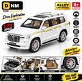CZ123E-WHT-124 - 1:24 White R/C Off Road Alloy SUV Toy Car | Remote Control