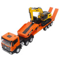 1:18 Huina 1319 RC Tractor Truck and RC Excavator with Flatbed Trailer Car Toys