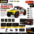 FMS Ford Bronco EB 1:7 Scale 4WD RTR RC Off-Road Crawler – Realistic Fun-Haver Edition