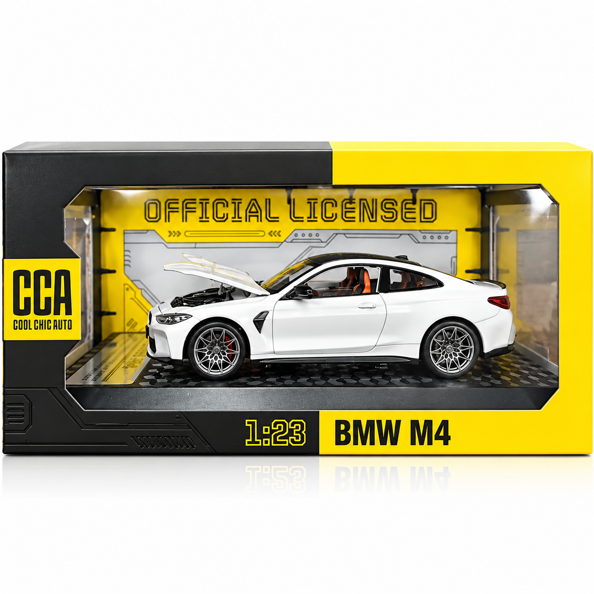 DNM - 1:24 BMW M4 GT3 Diecast Metal Pull Back Car – 4 Openable Doors with Sound & Light | Perfect Toy Decoration & Gift for Kids