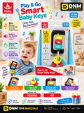 HE8968 Hola Play & Go Smart Baby Keys 12–36 Months – Interactive Musical Car Key Toy with Lights & 20+ Sounds