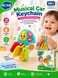 Hola Musical Car Keychain for Babies 9 Months+ – Interactive Car Key Toy with Music, Sounds & Light
