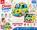 Hola Clever Coupe Toddler Toy Car 18–36 Months – 2-in-1 Shape Sorter Educational Toy