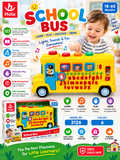 Hola School Bus Educational Learning Toy 18–60 Months – 4 Modes Interactive Lights & Sounds