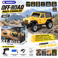 JIABAILE 3601 1:36 2WD RC Rock Crawler – 2.4GHz Mini Off-Road Climbing Car, LED Lights, RTR