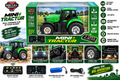 Metal Body Mini Tractor 1:64 RC Farm Tractor – 2.4GHz Remote & APP Control, LED Lights, Rechargeable