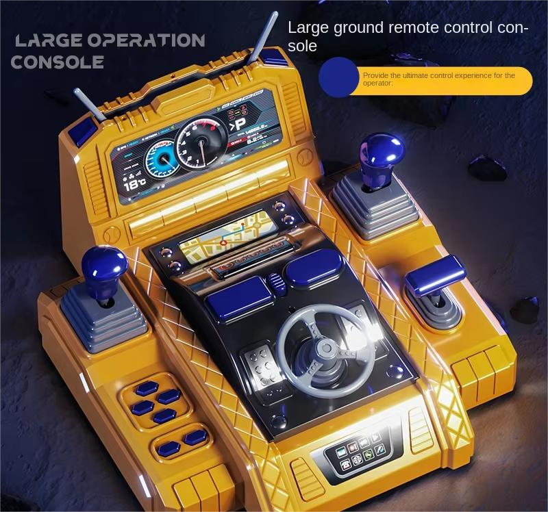 15-Channel 2.4GHz RC Excavator Remote Control Construction Digger with Rechargeable Battery