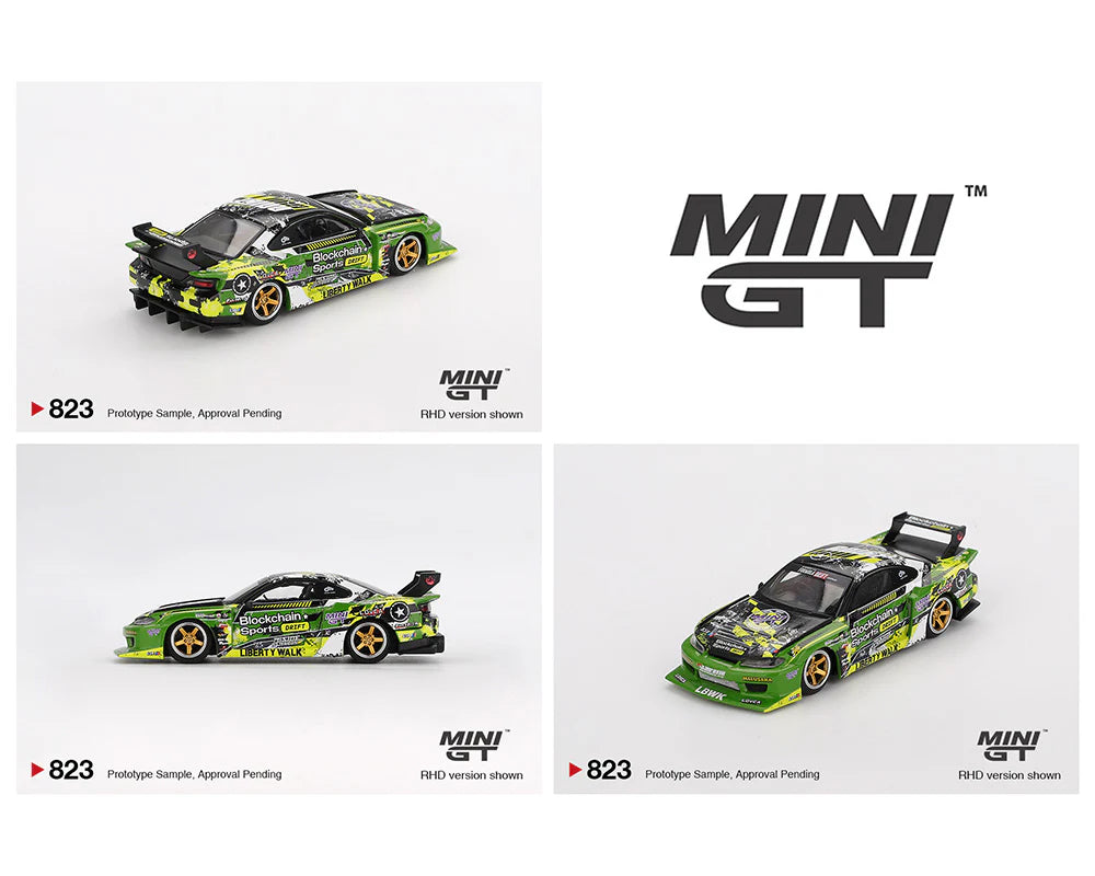 Imported Mini GT Nissan LB-Super Silhouette S15 Silvia Formula Drift Die-Cast Car