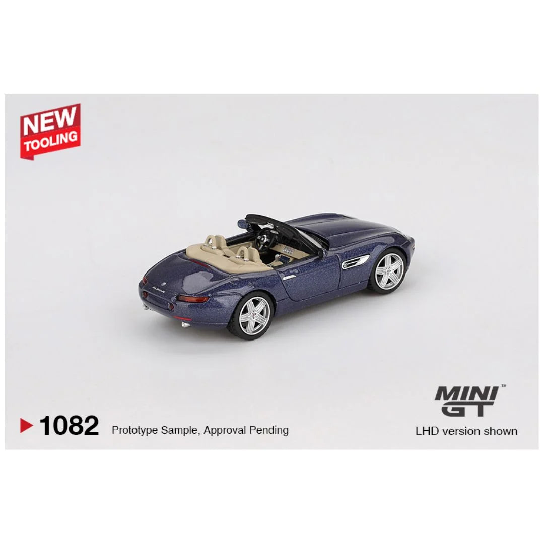 Imported Mini GT Blister #1082 BMW Z8 Alpina Alpine Blue Die-Cast Car