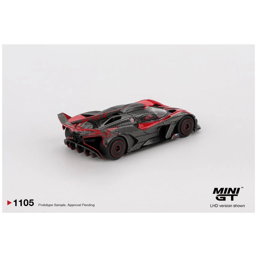 Imported Mini GT #1105 Bugatti Bolide Red Die-Cast Car