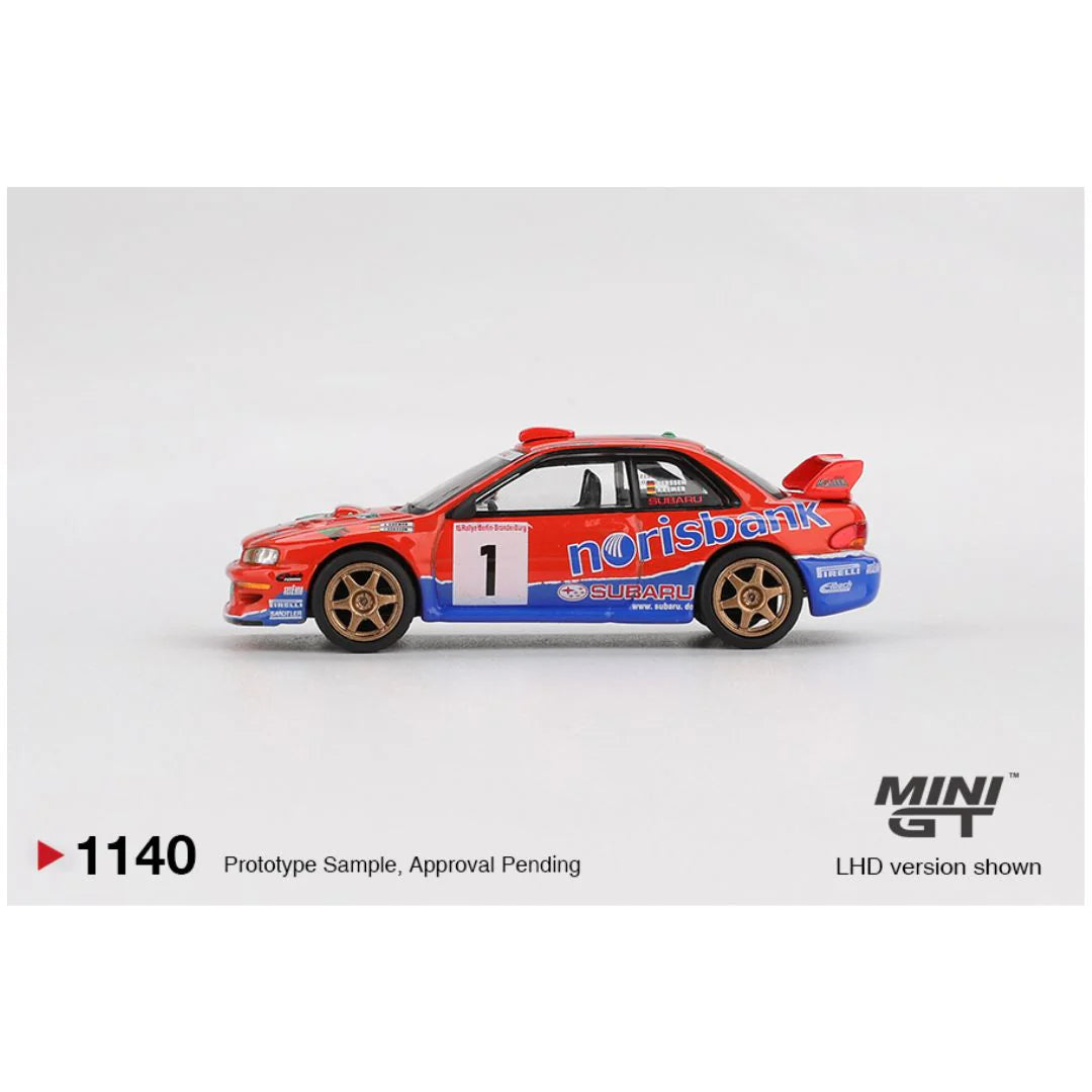 Imported Mini GT Blister #1140 Subaru Impreza WRC97 DRM Champion Die-Cast Car