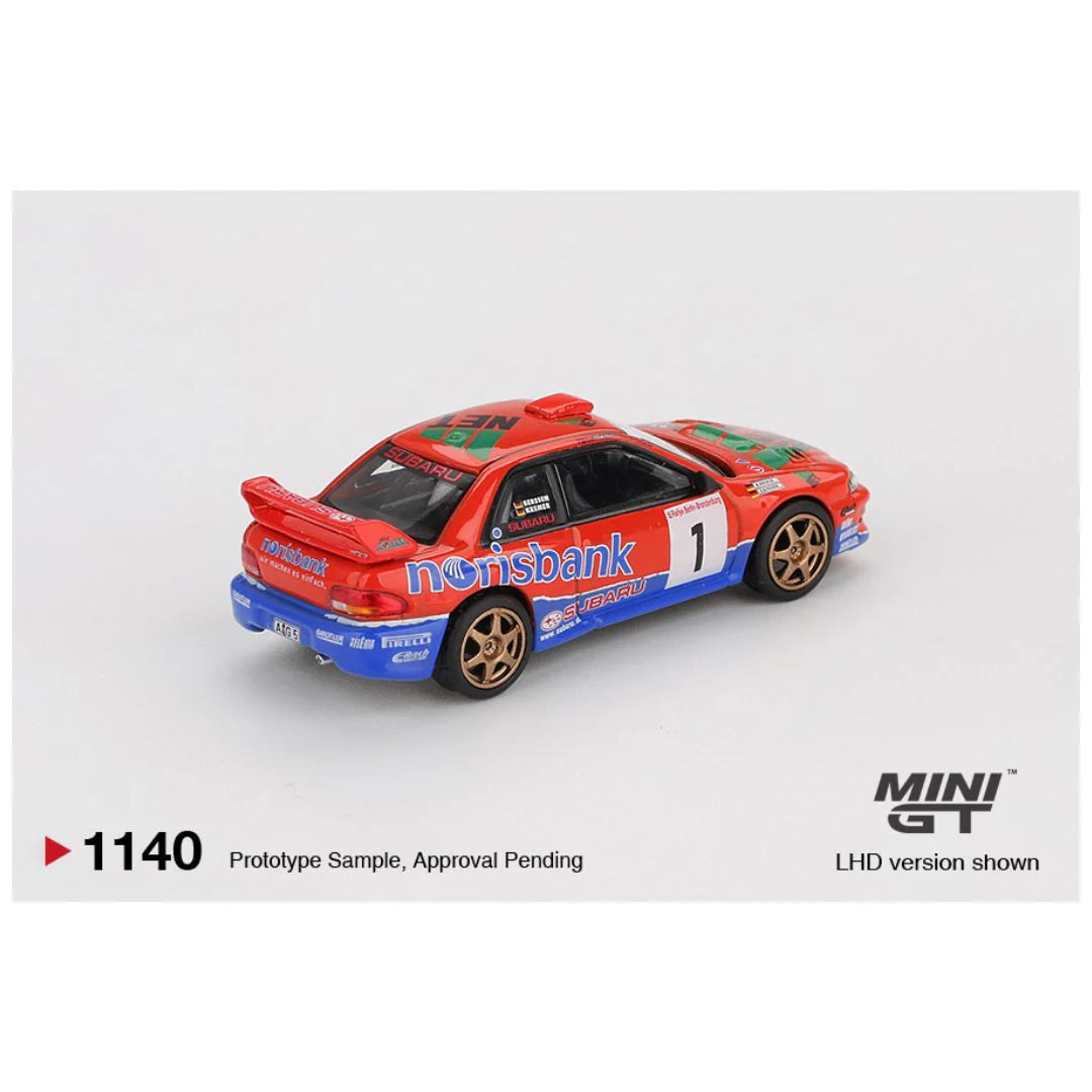 Imported Mini GT Blister #1140 Subaru Impreza WRC97 DRM Champion Die-Cast Car