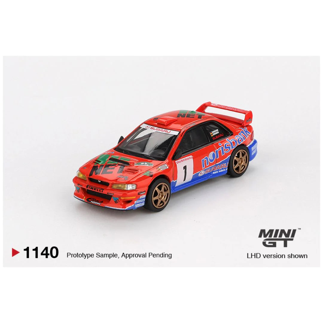 Imported Mini GT Blister #1140 Subaru Impreza WRC97 DRM Champion Die-Cast Car