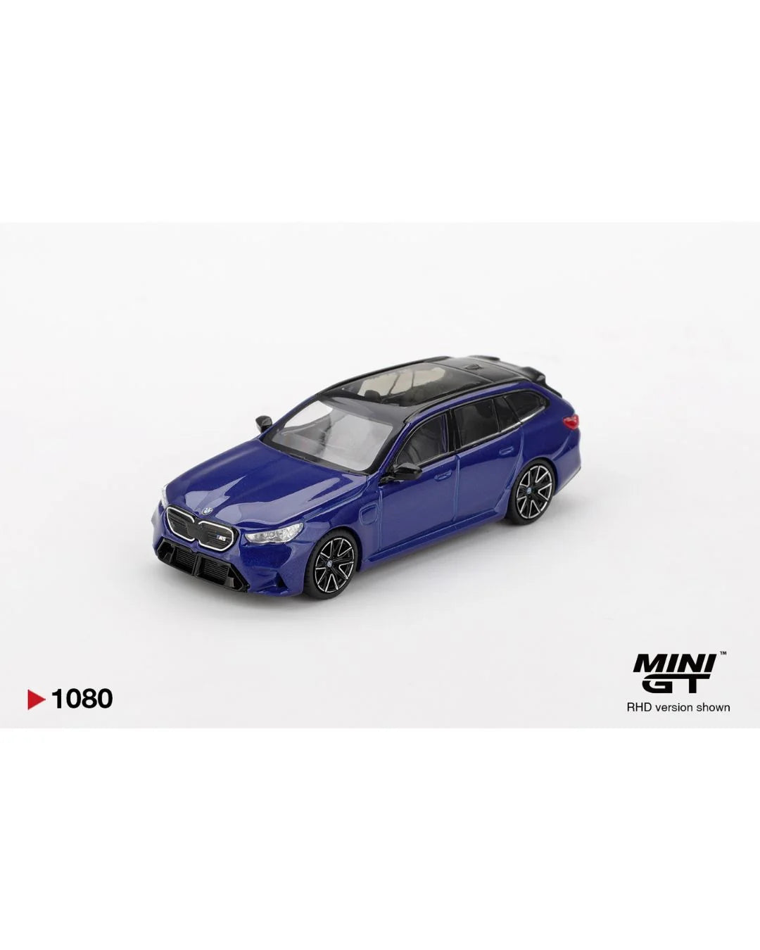 Imported Mini GT Blister #1080 BMW M5 Touring Marina Bay Blue Metallic Die-Cast Car